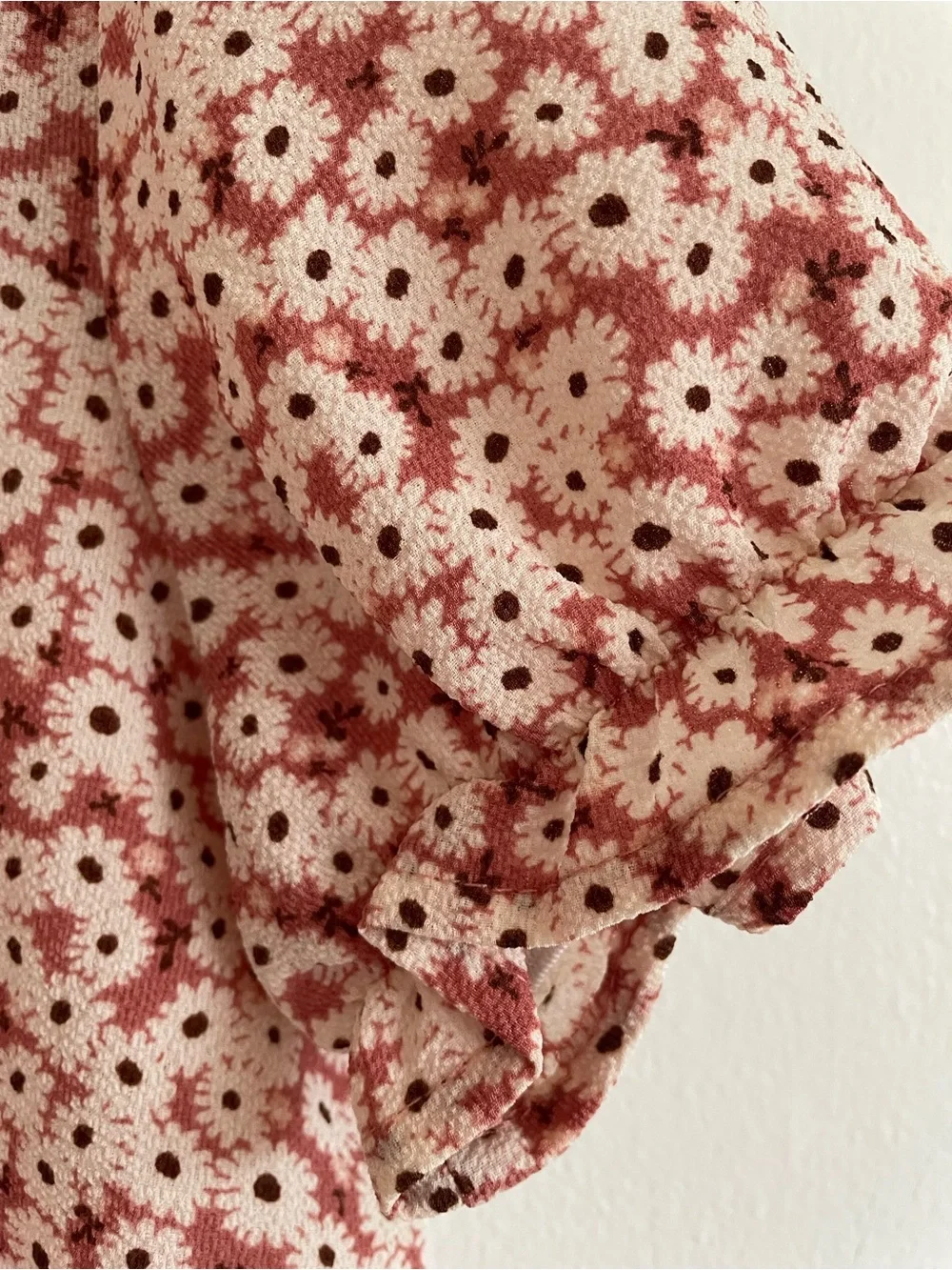 Monteau Rose Floral Button-Down Top